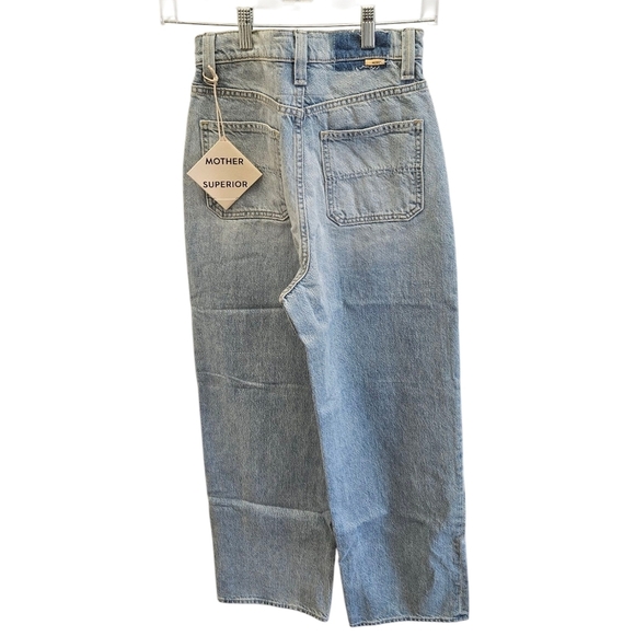MOTHER The Quartet Breaker Skimp High Waist Straight Leg Denim Jeans NEW - Picture 4 of 9